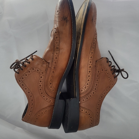 Nunn Bush Nelson Comfort Gel Leather Shoes Wingtip Oxford Men’s 11 M Brown 84525 main image 7